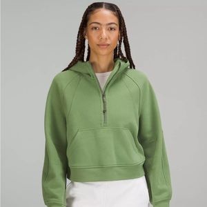 Lululemon Scuba Oversized Half-zip Hoodie XS/S Green Foliage